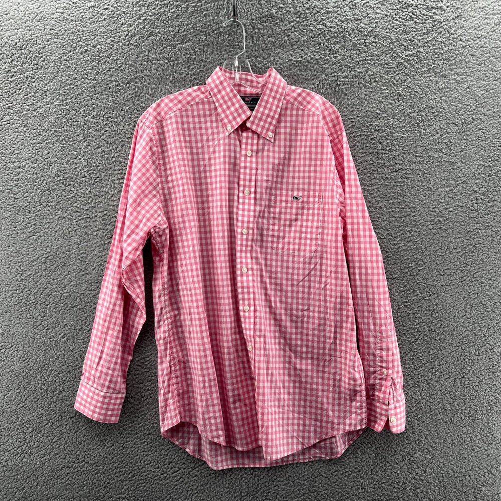 Vineyard Vines Shirt Mens Large Slim Fit Tucker Shirt Long Sleeve Button-Down